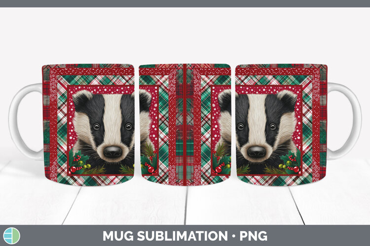 GorgeousWoodland Christmas Quilt Mug Wrap design.