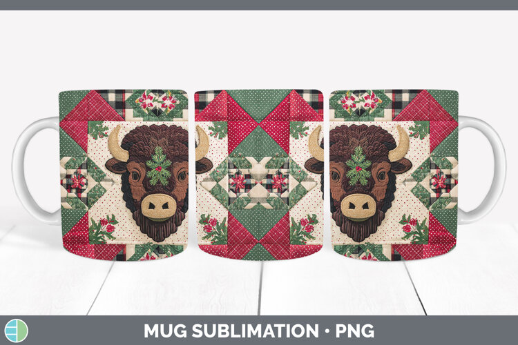 GorgeousWoodland Christmas Quilt Mug Wrap design.