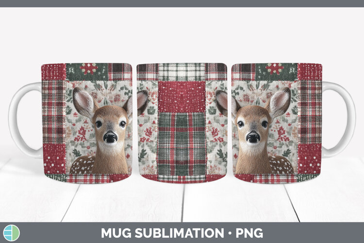 GorgeousWoodland Christmas Quilt Mug Wrap design.