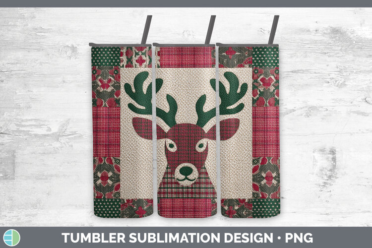 GorgeousWoodland Christmas Quilt Tumbler design.