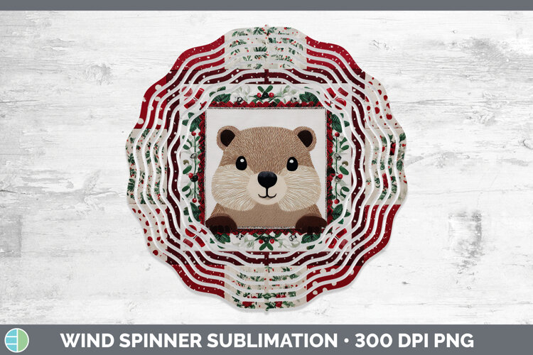 GorgeousWoodland Christmas Quilt Wind Spinner design.