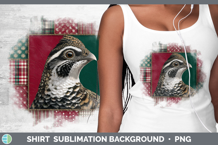Grouse Woodland Christmas Quilt Shirt Sublimation Design