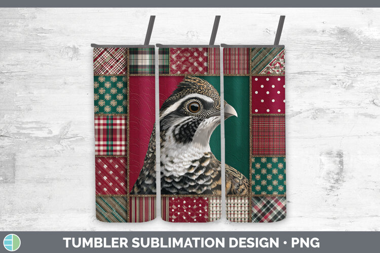 GorgeousWoodland Christmas Quilt Tumbler design.