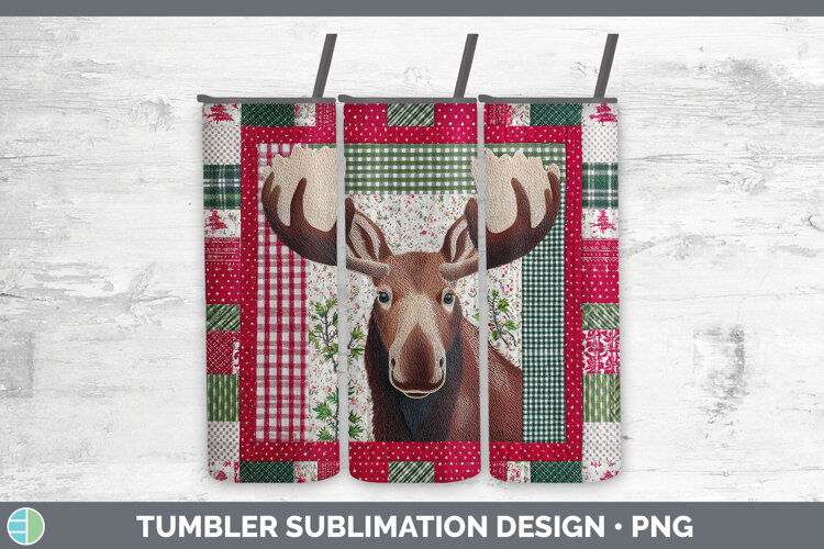 GorgeousWoodland Christmas Quilt Tumbler design.