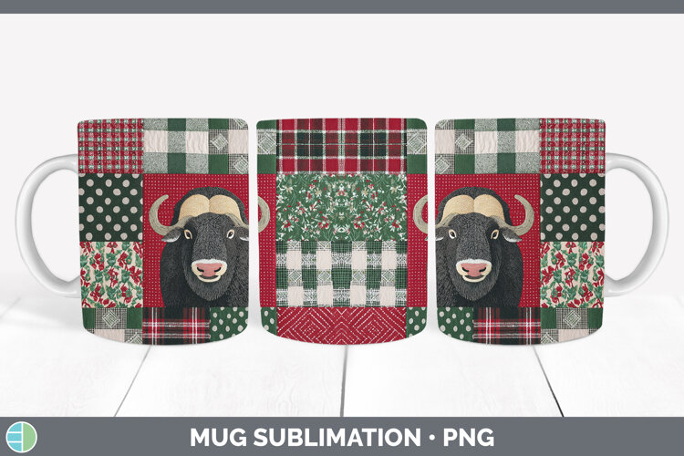 GorgeousWoodland Christmas Quilt Mug Wrap design.