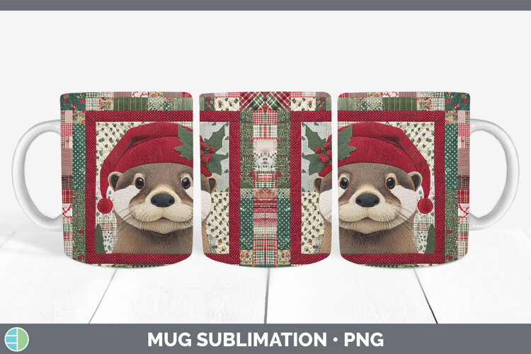 GorgeousWoodland Christmas Quilt Mug Wrap design.