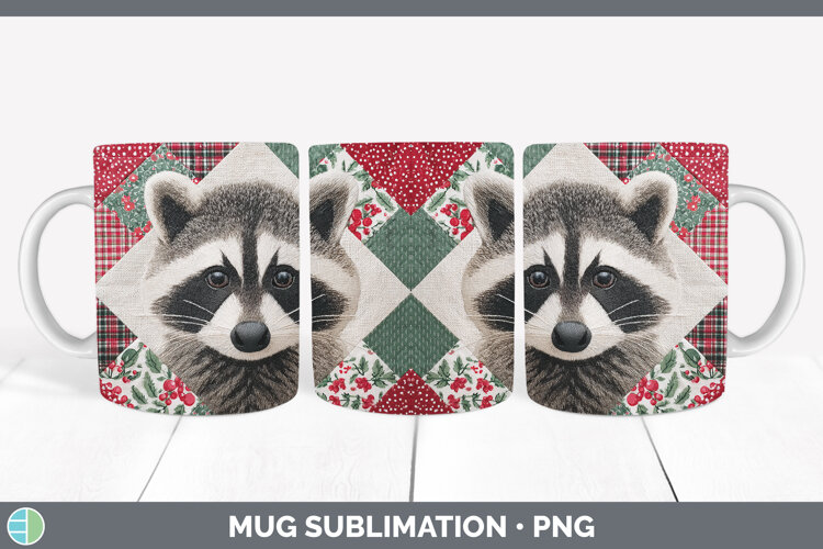 GorgeousWoodland Christmas Quilt Mug Wrap design.