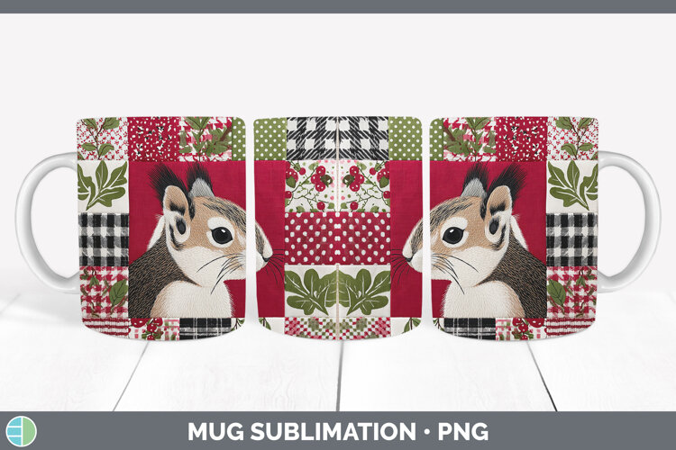 GorgeousWoodland Christmas Quilt Mug Wrap design.