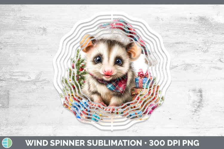 GorgeousWoodland Christmas Santa Wind Spinner design.
