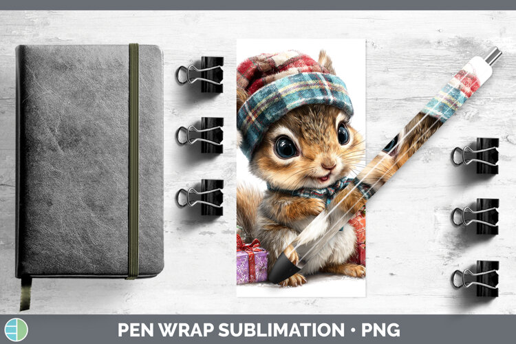 GorgeousWoodland Christmas Santa Pen Wrap design.