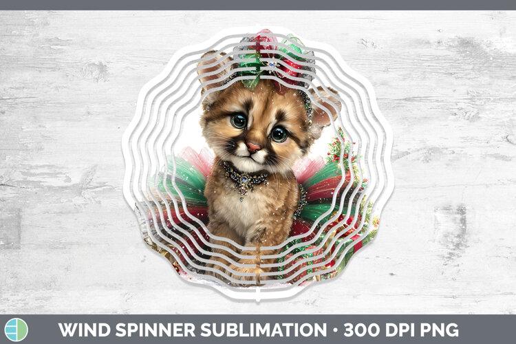 GorgeousWoodland Cute Christmas Wind Spinner design.