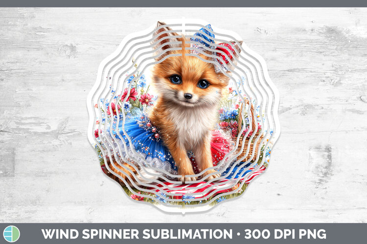 GorgeousWoodland Fourth of July Wind Spinner design.