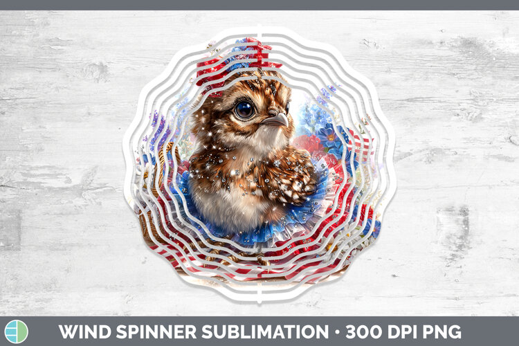 GorgeousWoodland Fourth of July Wind Spinner design.
