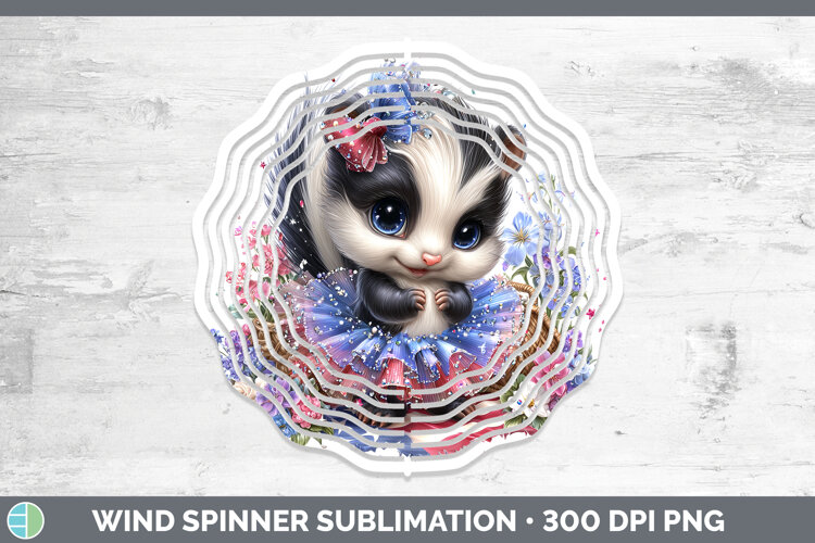 GorgeousWoodland Fourth of July Wind Spinner design.
