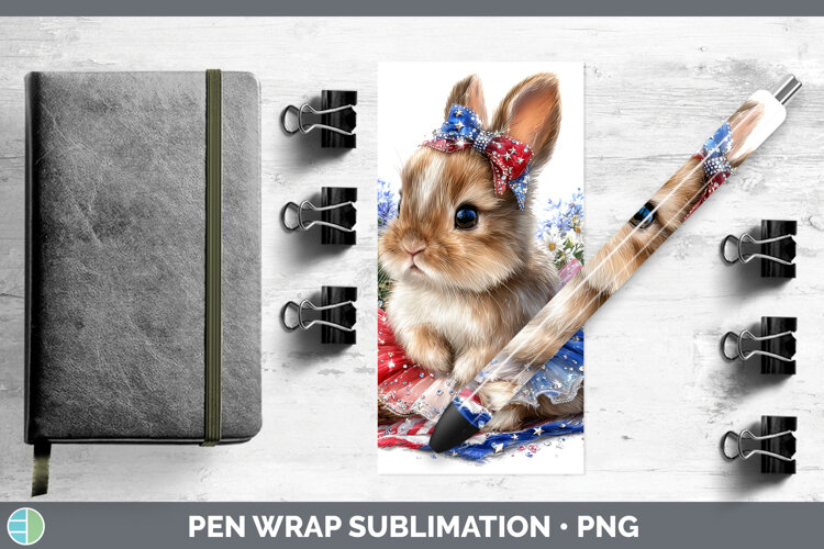 GorgeousWoodland Fourth of July Pen Wrap design.