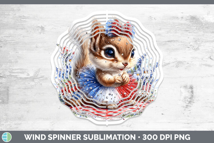 GorgeousWoodland Fourth of July Wind Spinner design.