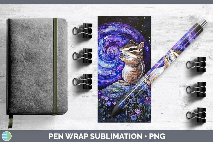 GorgeousWoodland Galaxy Pen Wrap design.