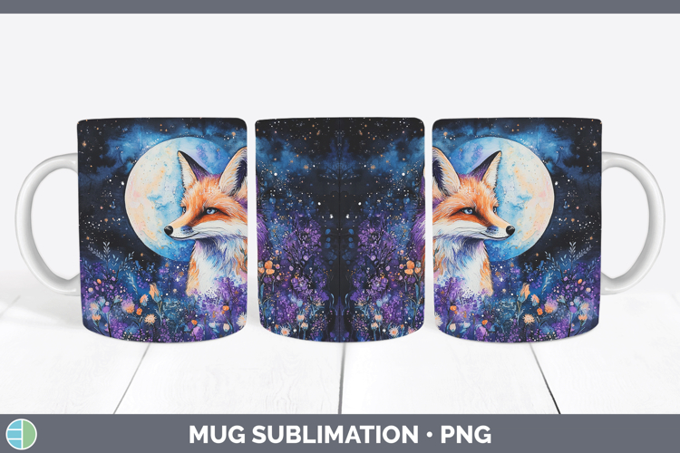 GorgeousWoodland Galaxy Mug Wrap design.