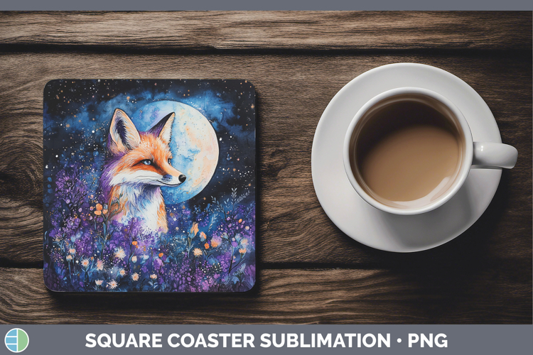 GorgeousWoodland Galaxy Square Coaster design.