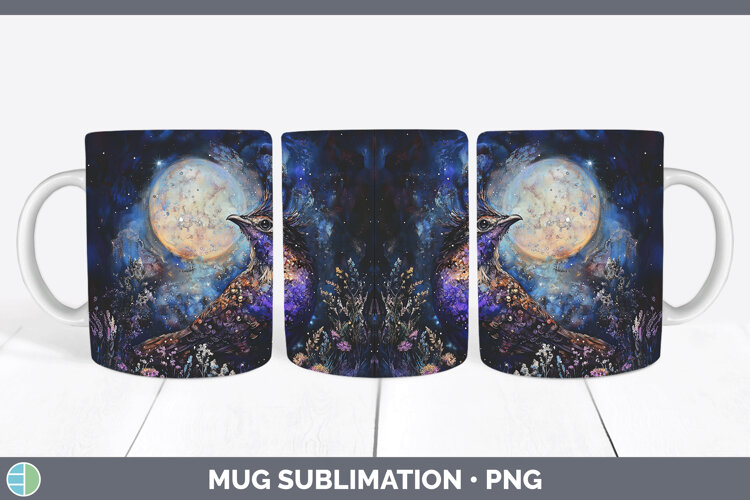 GorgeousWoodland Galaxy Mug Wrap design.