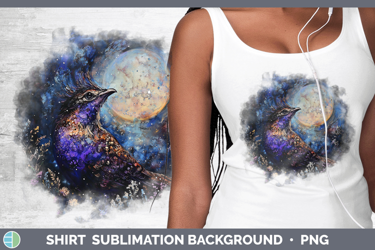 Woodland Galaxy Grouse Shirt Sublimation Sublimation Backgro