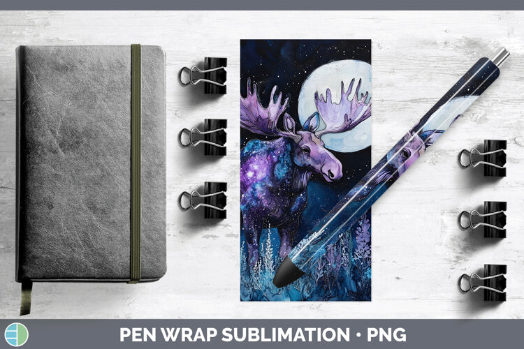GorgeousWoodland Galaxy Pen Wrap design.