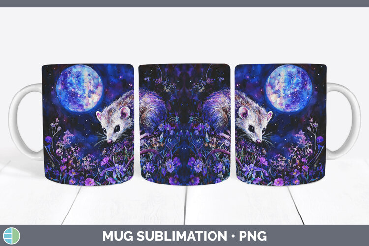 GorgeousWoodland Galaxy Mug Wrap design.