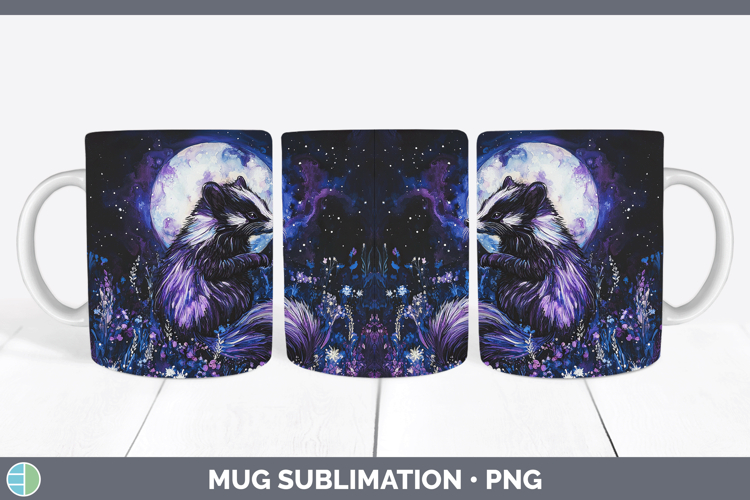 GorgeousWoodland Galaxy Mug Wrap design.