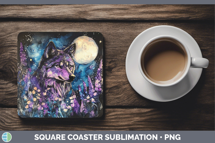 GorgeousWoodland Galaxy Square Coaster design.