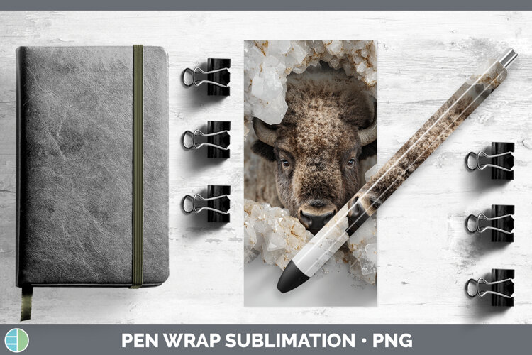 GorgeousWoodland Geode Pen Wrap design.
