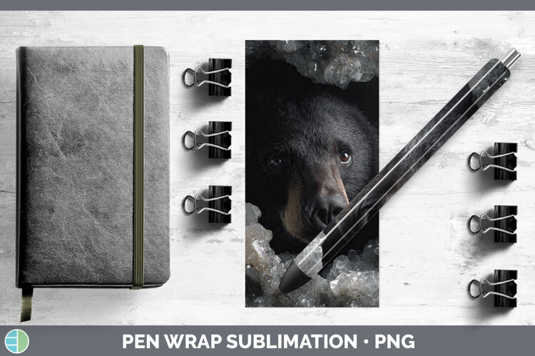 GorgeousWoodland Geode Pen Wrap design.