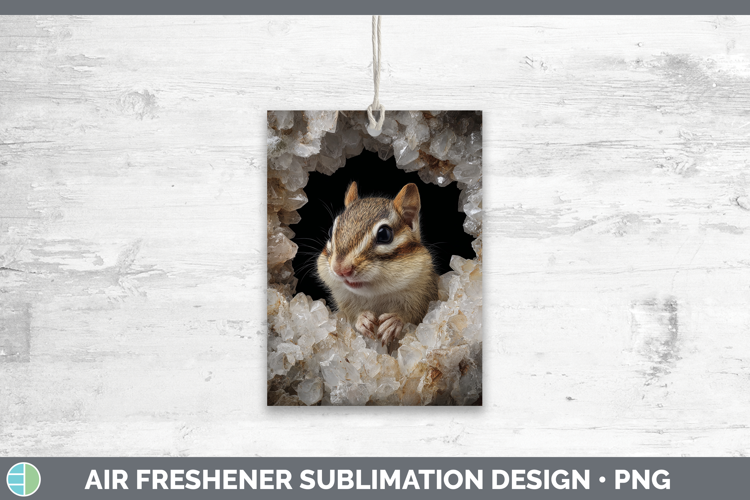 Woodland Geode Chipmunk Air Freshener Sublimation Car Freshe