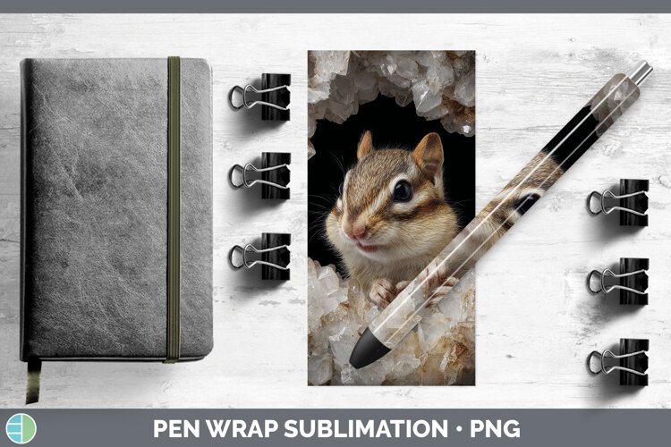 GorgeousWoodland Geode Pen Wrap design.