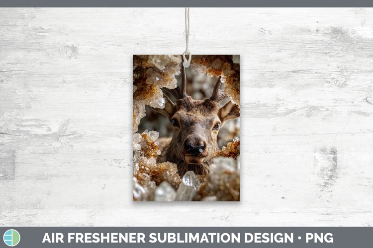 Woodland Geode Elk Air Freshener Sublimation Car Freshener D