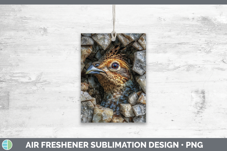 Woodland Geode Grouse Air Freshener Sublimation Car Freshene