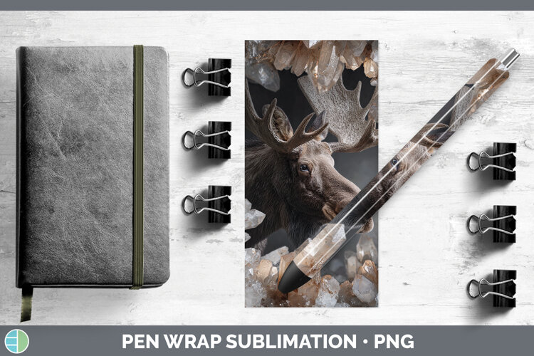 GorgeousWoodland Geode Pen Wrap design.