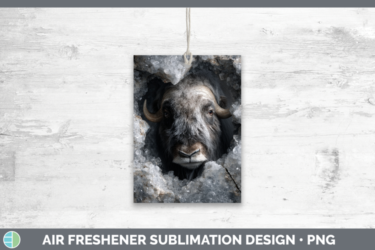 Woodland Geode Musk Ox Air Freshener Sublimation Car Freshen