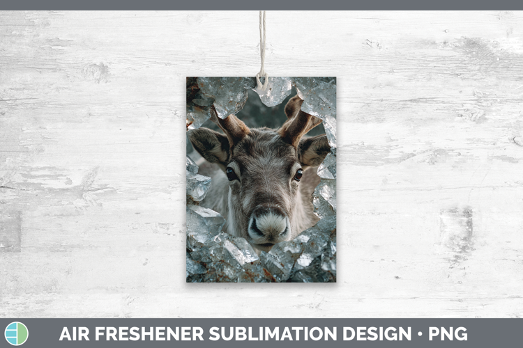 Woodland Geode Reindeer Air Freshener Sublimation Car Freshe