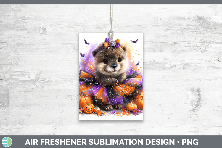 Woodland Halloween Beaver Air Freshener Sublimation Car Fres