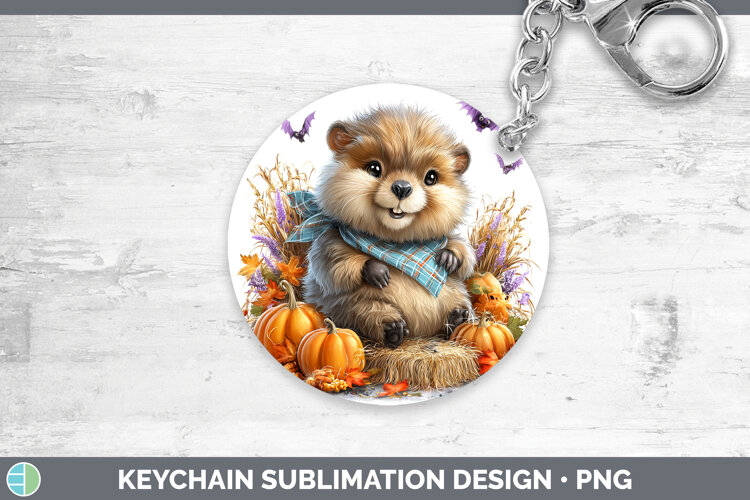 GorgeousWoodland Halloween Keychain design.