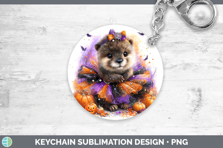 GorgeousWoodland Halloween Keychain design.