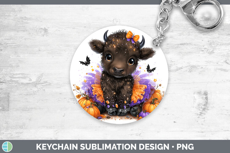 GorgeousWoodland Halloween Keychain design.