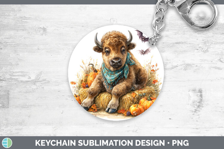 GorgeousWoodland Halloween Keychain design.