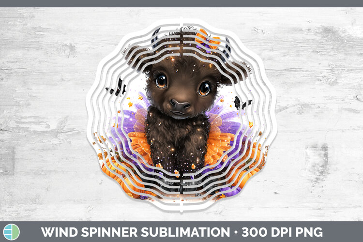 GorgeousWoodland Halloween Wind Spinner design.