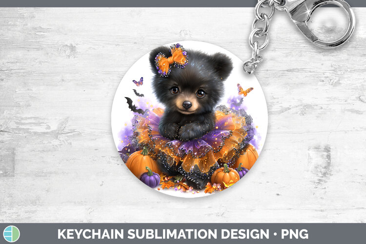 GorgeousWoodland Halloween Keychain design.