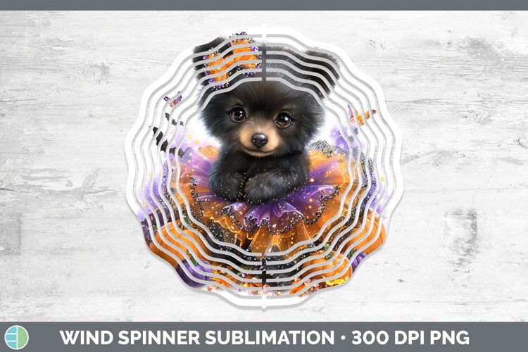 GorgeousWoodland Halloween Wind Spinner design.