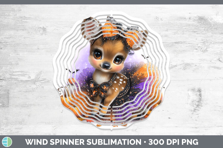 GorgeousWoodland Halloween Wind Spinner design.
