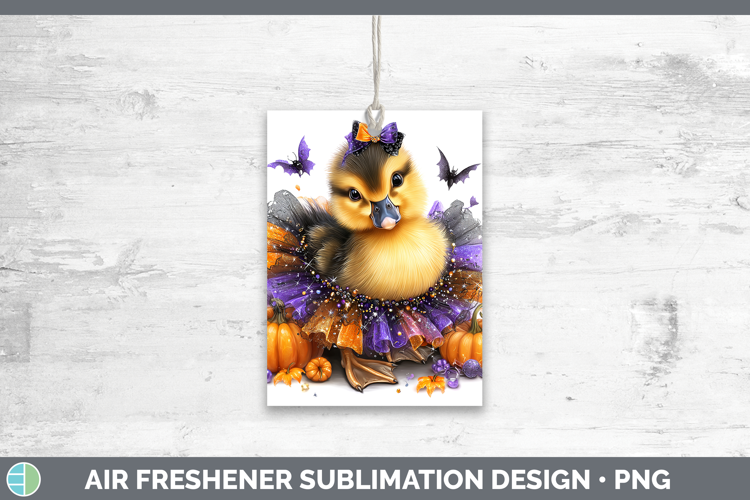 Woodland Halloween Duck Air Freshener Sublimation Car Freshe