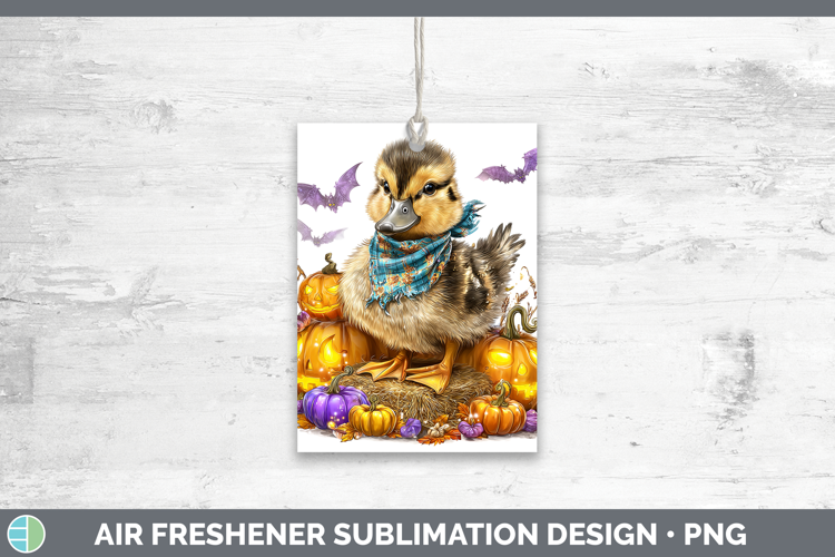 Woodland Halloween Duck Air Freshener Sublimation Car Freshe