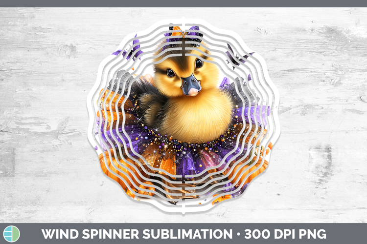 Woodland Halloween Duck Wind Spinner Sublimation Spinner Des
